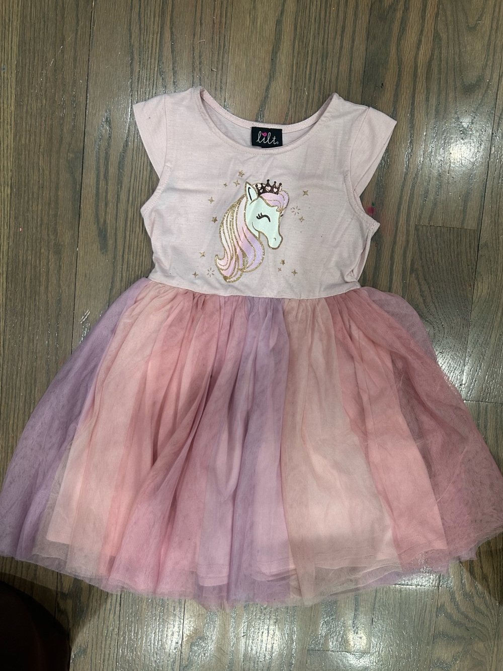 Girls Unicorn Dress Size 6 Cute Everyday Dress